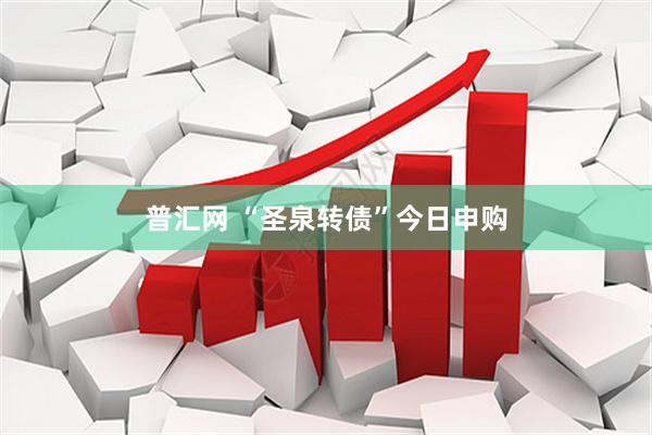 普汇网 “圣泉转债”今日申购